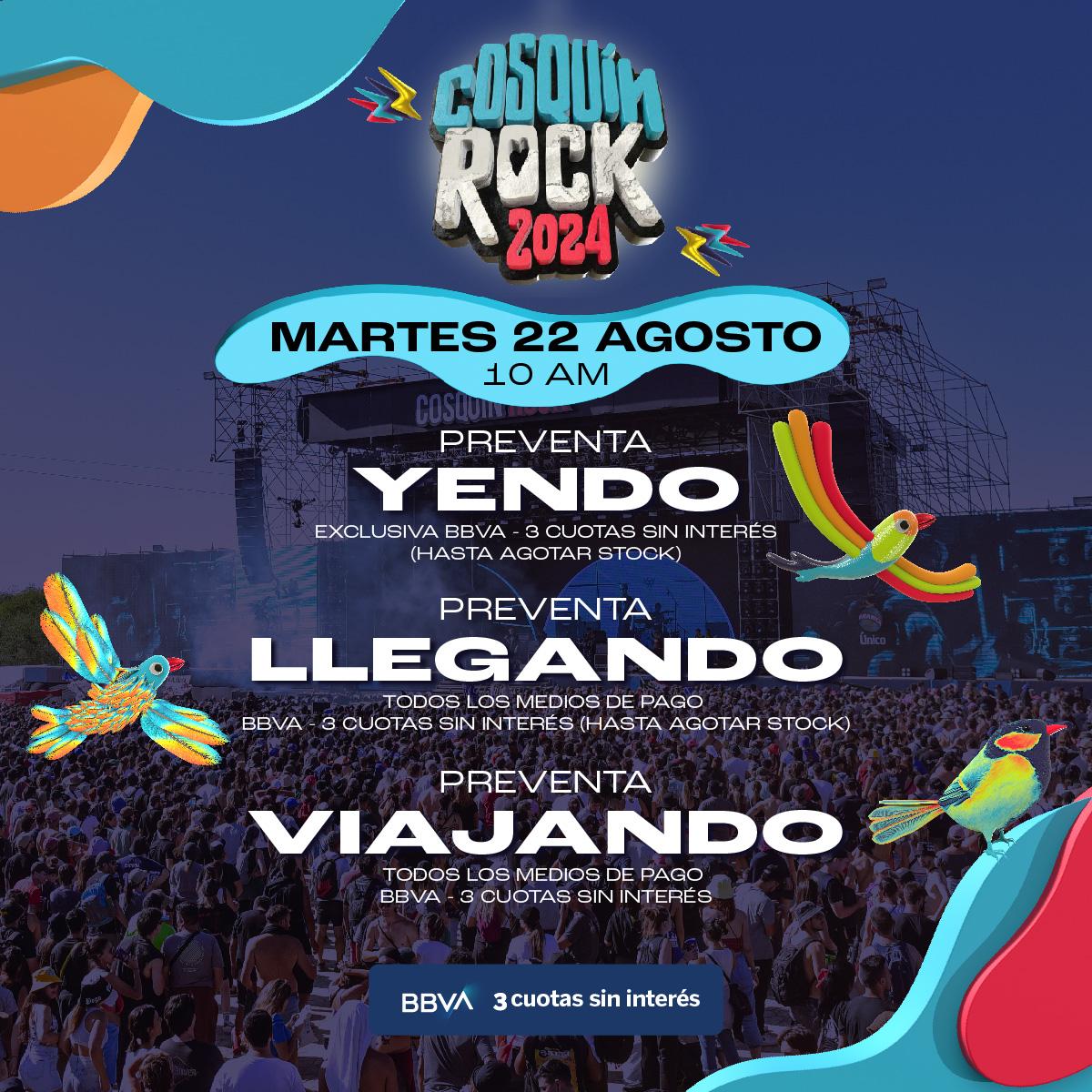 Imperdible....tiene fecha el Cosquín Rock 2024 y la preventa de