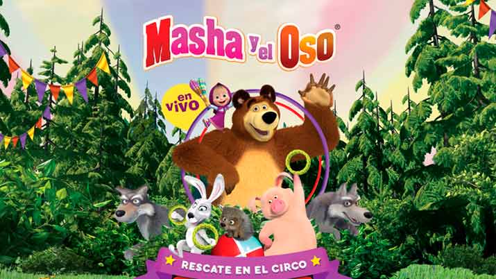 masha-y-el-oso-Rescate en el circo-quality espacio-la guia del ocio