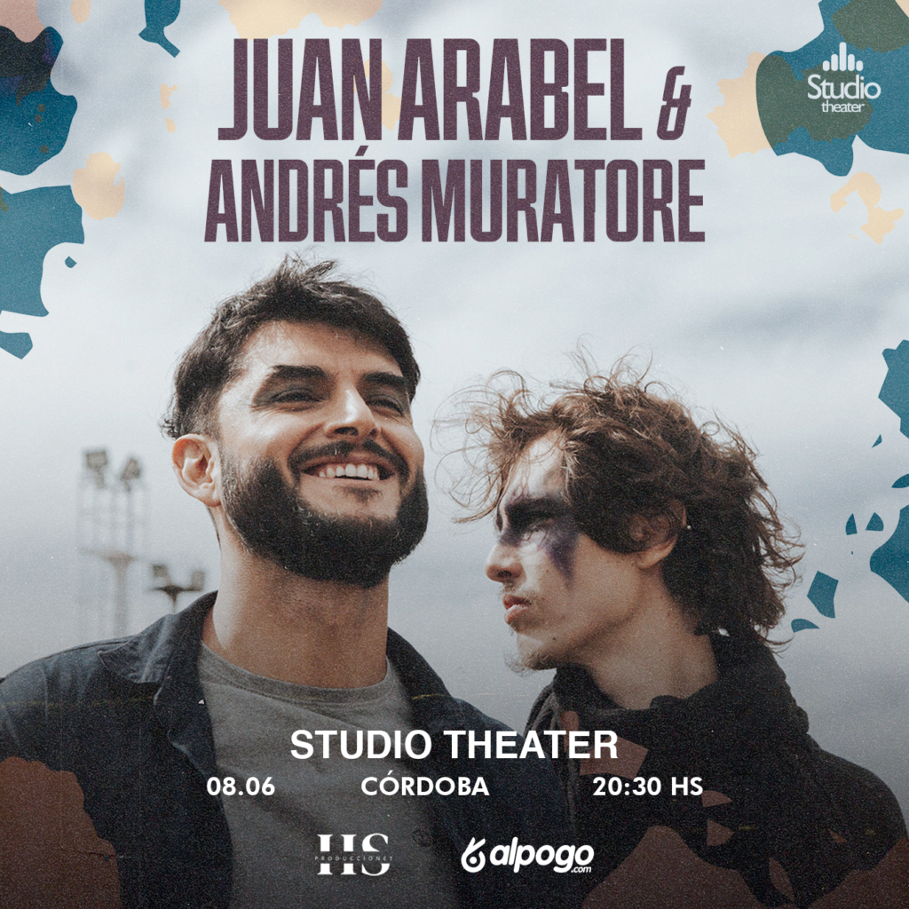 Juan Arabel y Andrés Muratore en Estudio Theater, concierto a dos bandas