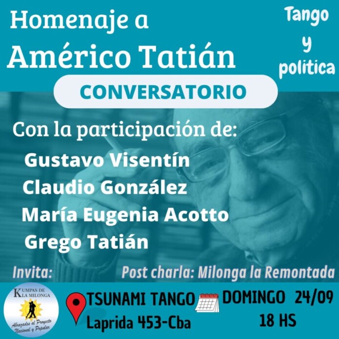 4to conversatorio de 鈥淜umpas de la Milonga鈥� en Tsunami Tango de La Ciudad