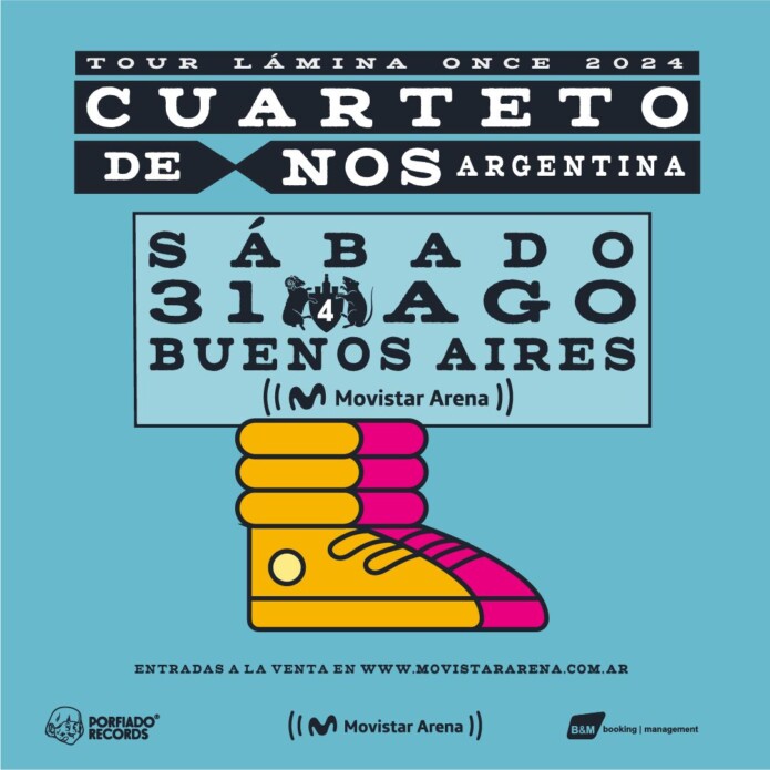 Finalmente en Agosto llega el Cuarteto de Nos a Buenos Aires.